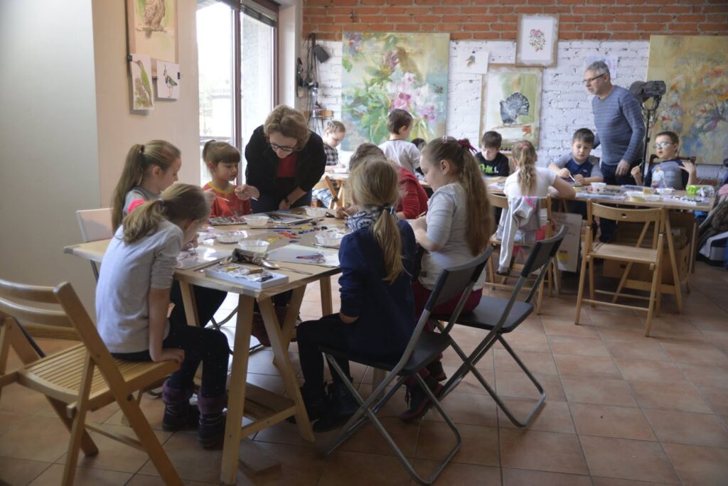 Warsztaty - monotypia / Workshops - monotype