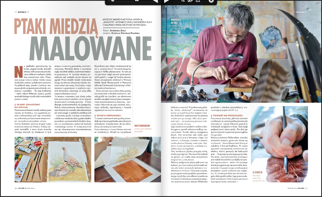 "Echa leśne" w naszej pracowni...