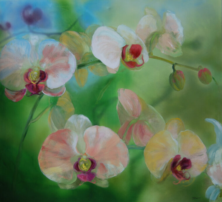 Orchidea No 3 — technika mieszana