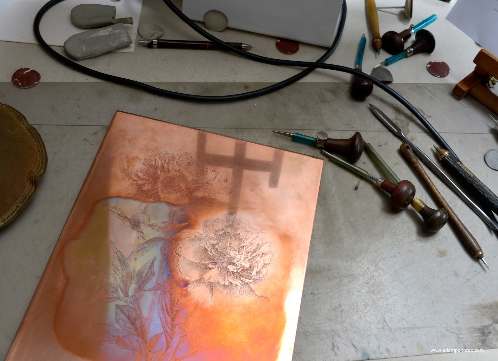Piwonia - przy pracy / Peony - work in progress
