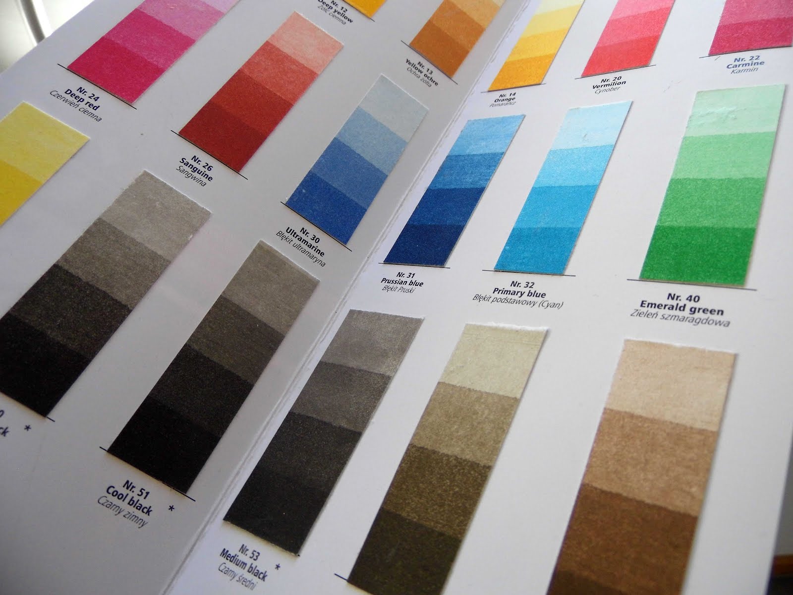Paleta farb RENESANS / Color palette - RENESANS