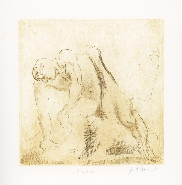 Samson — akwaforta